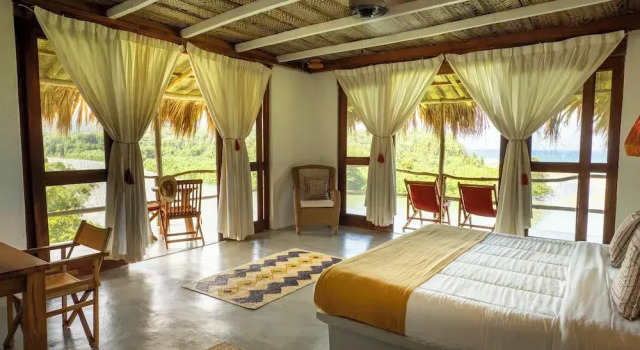 Двухместный люкс с видом на море Finca Barlovento Maloka, Tayrona