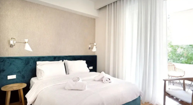 Апартаменты Deluxe с 3 комнатами с балконом и с видом на парк The Fancy Philosopher Apartment