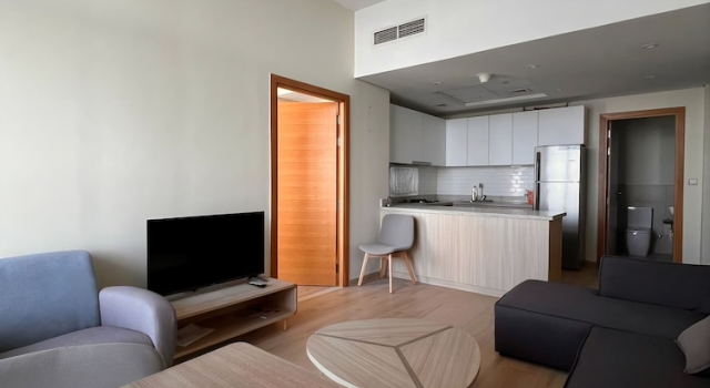 Walk to Metro l Modern w 1BR & 2 Baths, Book Apartment Dubai Dubai Emirate