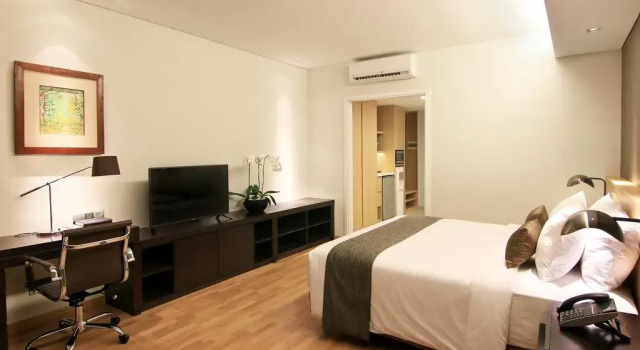 Estudio con balcón y con vista Delonix Hotel Karawang