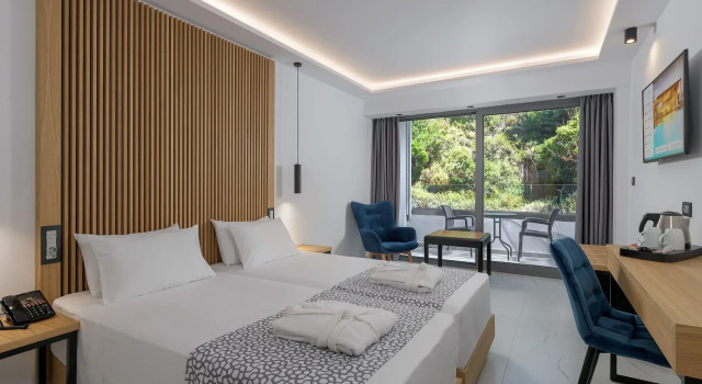 Habitación doble Superior con vista al jardín Oceanis Beach Hotel