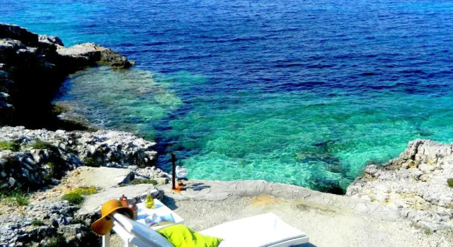 Апартаменты с 2 комнатами с видом на море Paxos Blue