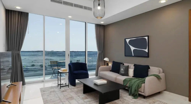 Maison Privee - Modern Business Bay Retreat w/ Dubai Canal Views, Забронировать Апартаменты/квартира Дубай Эмират Дубай, рядом с Деловой район Эмаар-Сквер