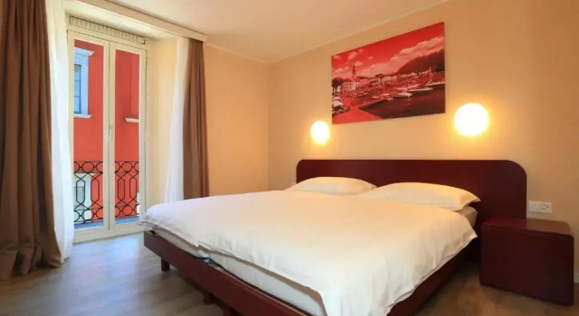 Двухместный номер Standard с балконом и с частичным видом Hotel Elvezia Ascona