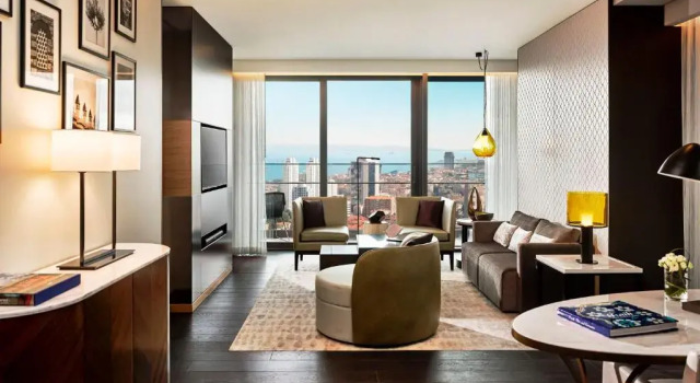 Четырёхместный люкс Fairmont c 1 комнатой Fairmont Quasar Istanbul Hotel