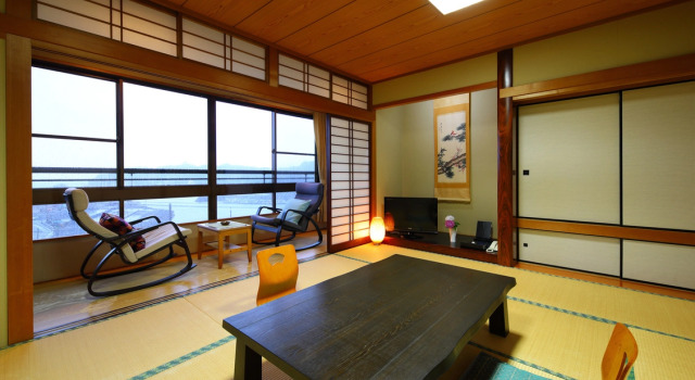 Standard Zimmer mit Meerblick Ryokan Yatomisou