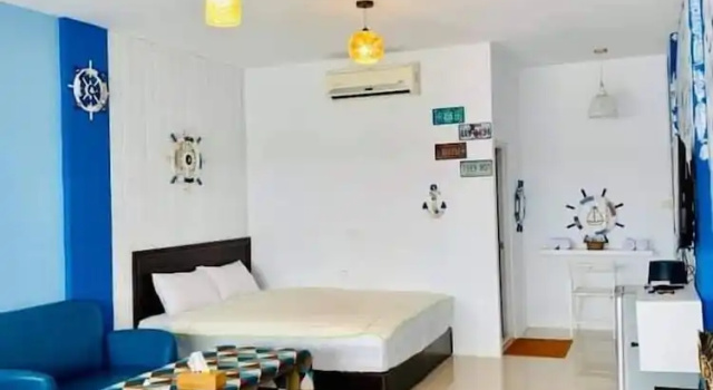 Четырёхместный номер Deluxe с балконом Kenting Trail Villa