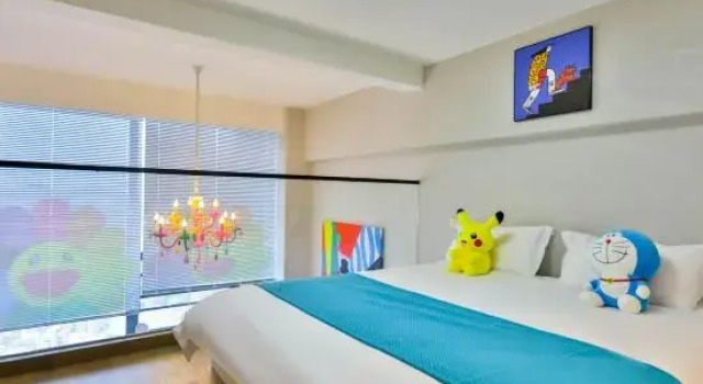 Двухместный люкс с видом на горы Manxin Hotel Dalian Xinghai Square