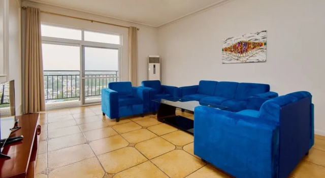 Семейные апартаменты с 2 комнатами с видом на город Chateau Towers Apartment