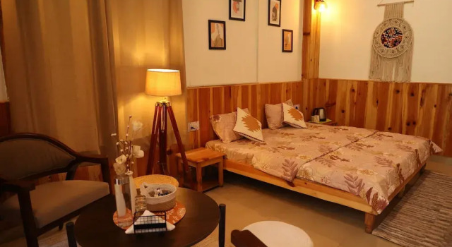 Номер Deluxe Boho Grove Cafe & Stay, Tirthan Valley