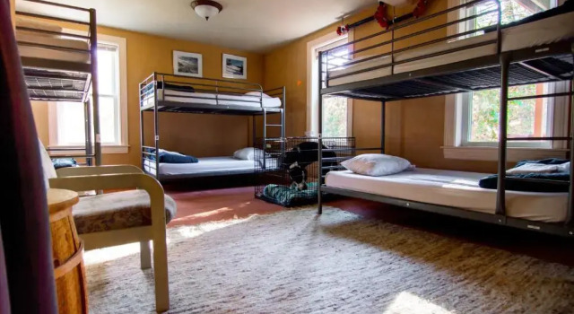 Кровать в общем номере The Notch Hostel