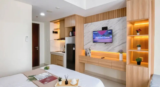 Cozy White Studio At Pollux Chadstone Apartment, Rezervovat Apartmán Cikarang West Java