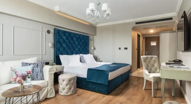 Двухместный номер Deluxe с балконом и с частичным видом на море Casa di Fiore SPA and Medical Hotel, Mineral Pools & Private Beach