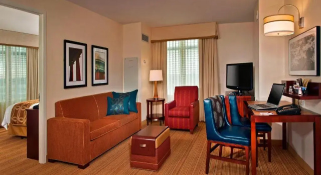 Двухместный люкс c 1 комнатой Residence Inn Arlington Capital View