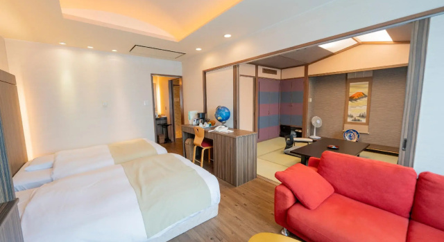 Двухместный номер Standard с красивым видом из окна Kawayu Kanko Hotel