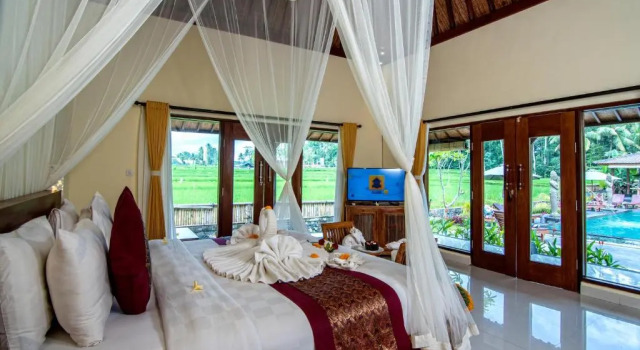 Intan Villa & Suite Ubud, Rezervovat Vila Chaty v Bali, Chalupa