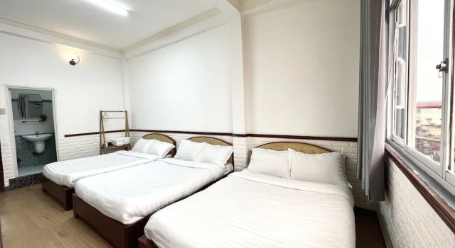 Кровать в общем номере Tường Vy Dalat Central