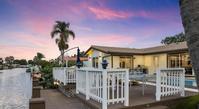 Коттедж Fort Lauderdale 4Bd Villa Waterfront Dock Pool