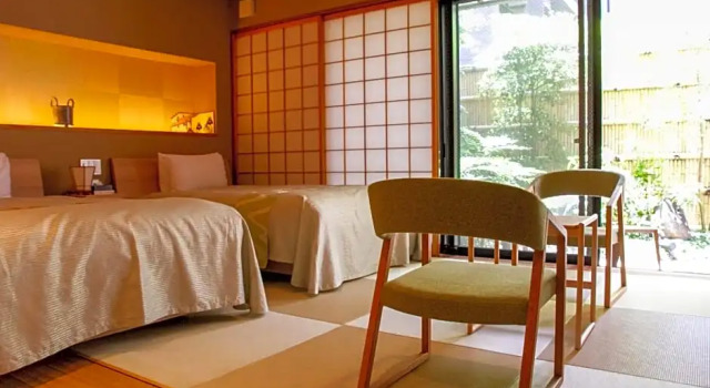 Двухместный номер Superior с видом на сад Hotel Rakurakuan
