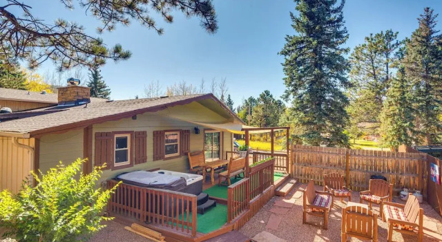 Коттедж 327936 Hot Tub + Mtn Views: Woodland Park Gem