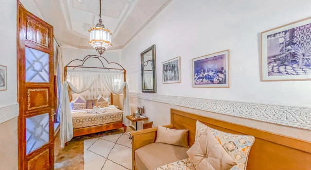 Junior suite doppia con vista sul cortile Riad Melhoun & Spa