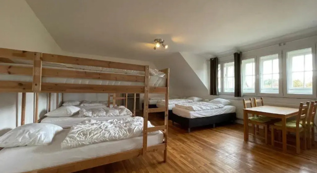 Кровать в общем номере Die Strumpffabrik - Guesthouse