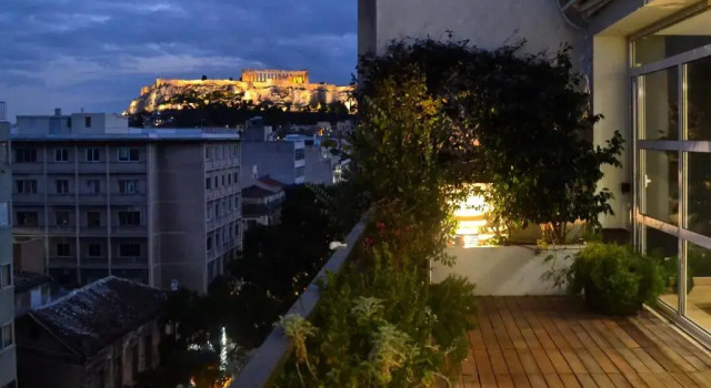 Апартаменты Hidesign Athens Art Loft Penthouse Acropolis View