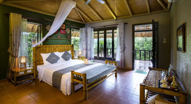 Номер Deluxe с видом на горы Mai Chau Ecolodge