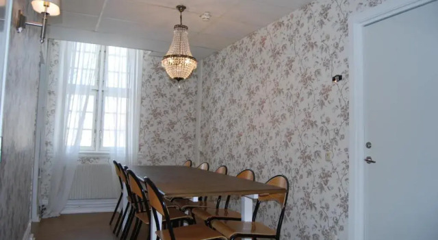 Кровать в общем номере Halmstad Hotell & Vandrarhem Kaptenshamn