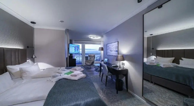 Двухместный номер Standard с балконом и с видом на море Strandhotel Duhnen