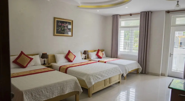 Кровать в общем номере Thanh Xuan Hotel