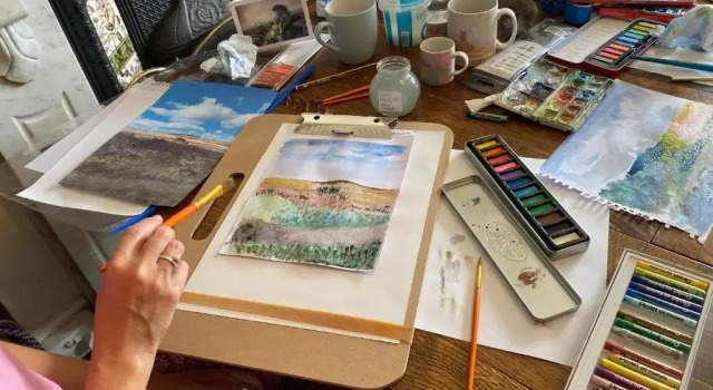 Апартаменты c 1 комнатой Art Holidays with artist and Illustrator Dartmoor National park