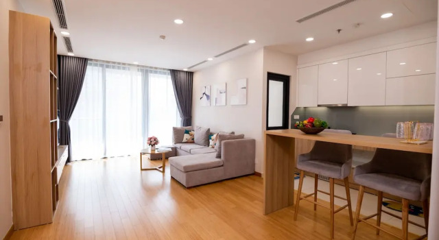 Семейные апартаменты с 3 комнатами с видом на город Lunetta Serviced Apartment