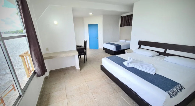 Номер Superior с красивым видом из окна Hotel Vista Laguna Bacalar