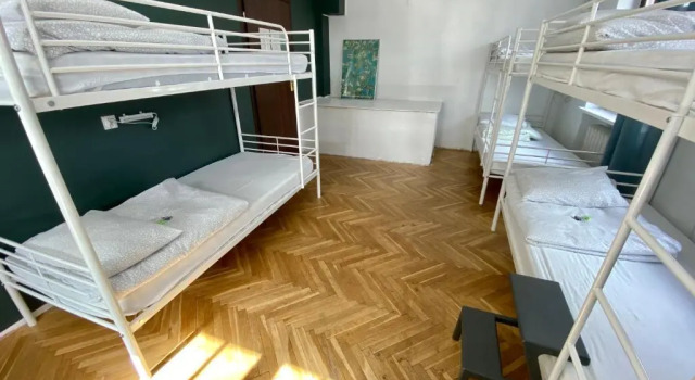 Кровать в общем номере Grand Hostel Gdansk