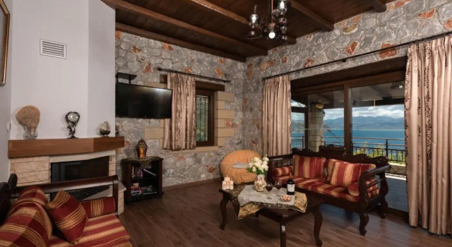 Sunset traditional house