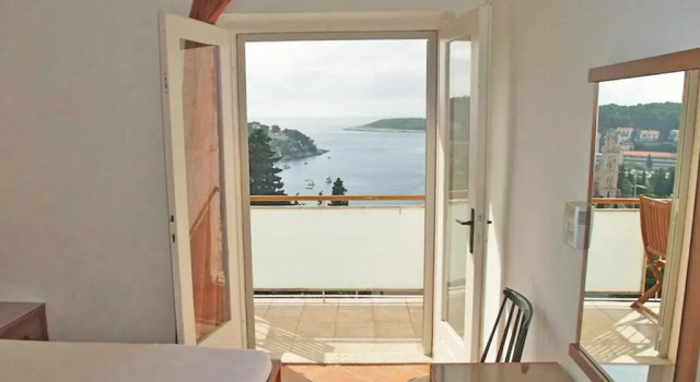 Двухместный номер Standard с балконом и с видом на море Rooms Vinka Tudor
