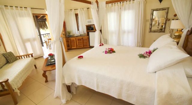 Suite 1 Schlafzimmer mit Meerblick Catcha Falling Star