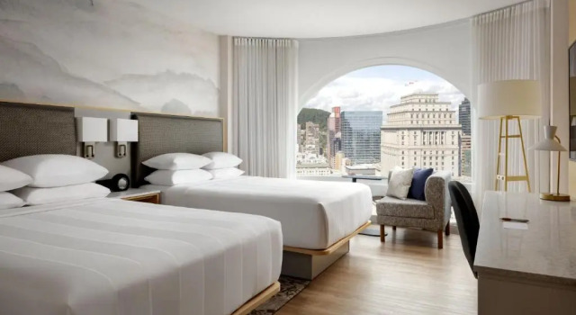 Standard- firedobbelt værelse med parkudsigt Montreal Marriott Chateau Champlain