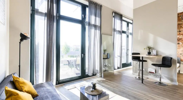 Апартаменты c 1 комнатой NEU Lofts in Kulturdenkmal nähe Zentrum