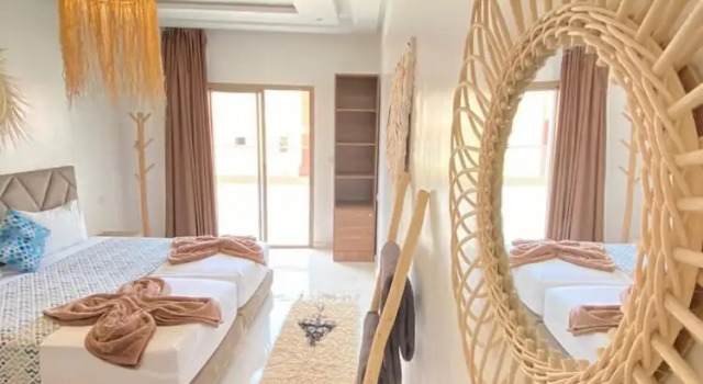 Двухместный номер Deluxe с балконом и с видом на город KAZA Wave Surf camp