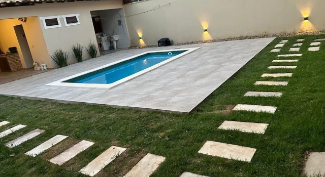 Вилла Cf07 Casa churrasqueira 5 min da praia