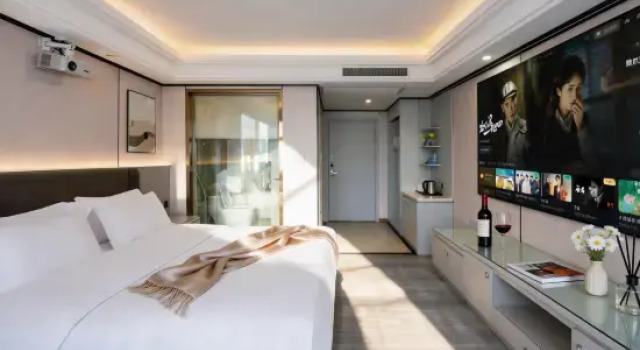 Кровать в общем номере Yahao Garden Hotel (Yudu Railway Station)