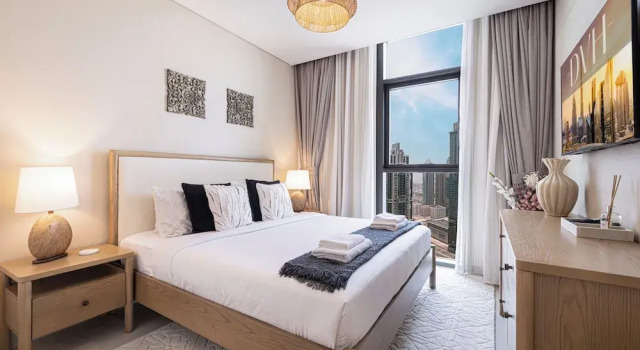 Sky High Ocean View Opposite Dubai Mall, Забронировать Апартаменты/квартира Дубай Эмират Дубай, рядом с Дубайский аквариум