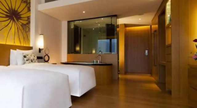 Standard Twin room with lake view Wingtech Hotel