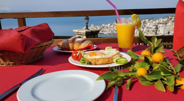 Двухместный номер Deluxe с балконом и с видом на море Villa Kristiano 21