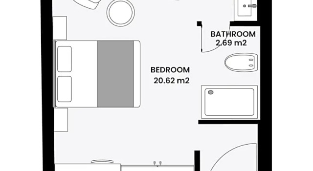 Номер Standard с балконом Hotel Bohinj