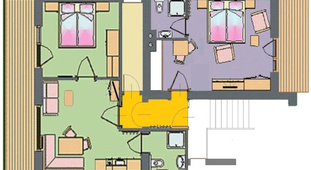 Апартаменты с 2 комнатами Gästehaus - Apart Braito