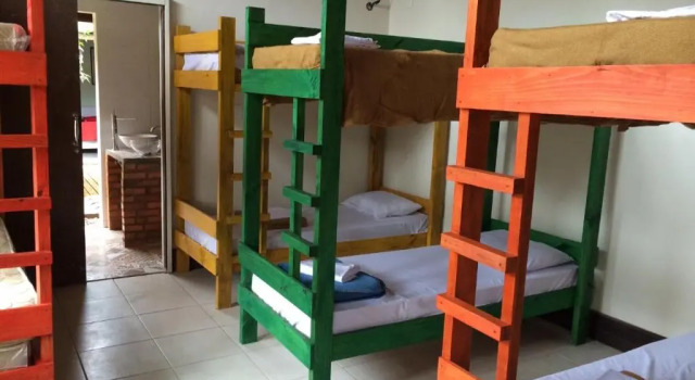 Кровать в общем номере Floripa Beach House Hostel