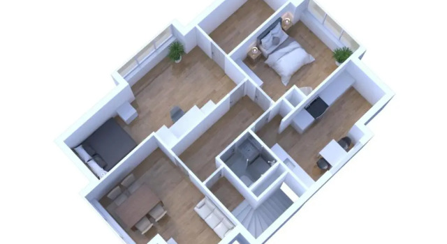 Апартаменты Schönes City-Apartment mit 2 Schlafzimmer, Parkplatz, ruhig und hell, D46-DG